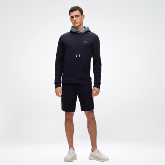 Hugo Boss Logo Embroidered Hoodie - Picture 4 of 7